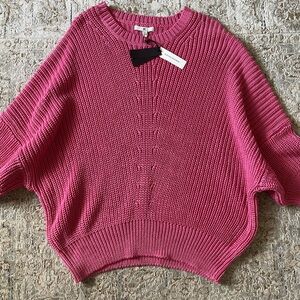 NWT - Cotton Cropped Dolman Sweater